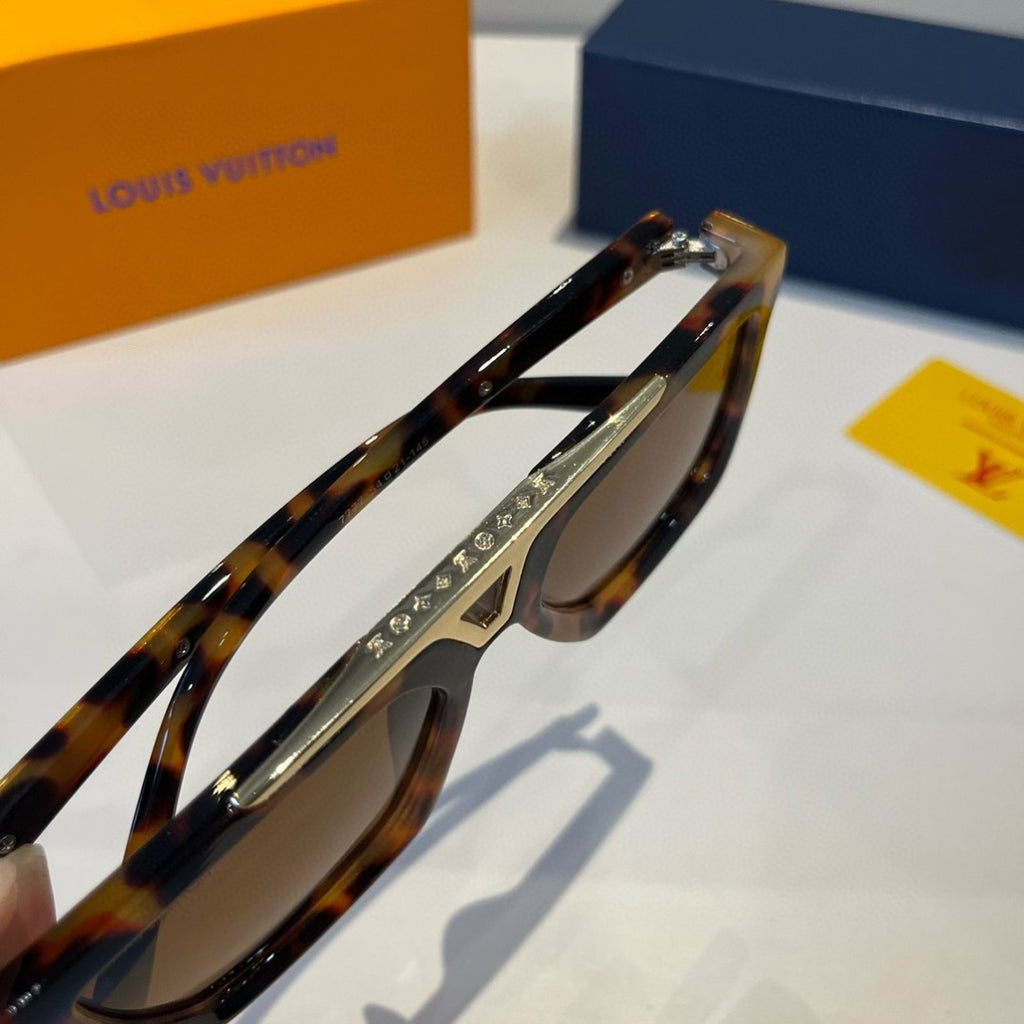 Louis Vuitton Fashion Black Lens Sunglasses for Men - detail image 6