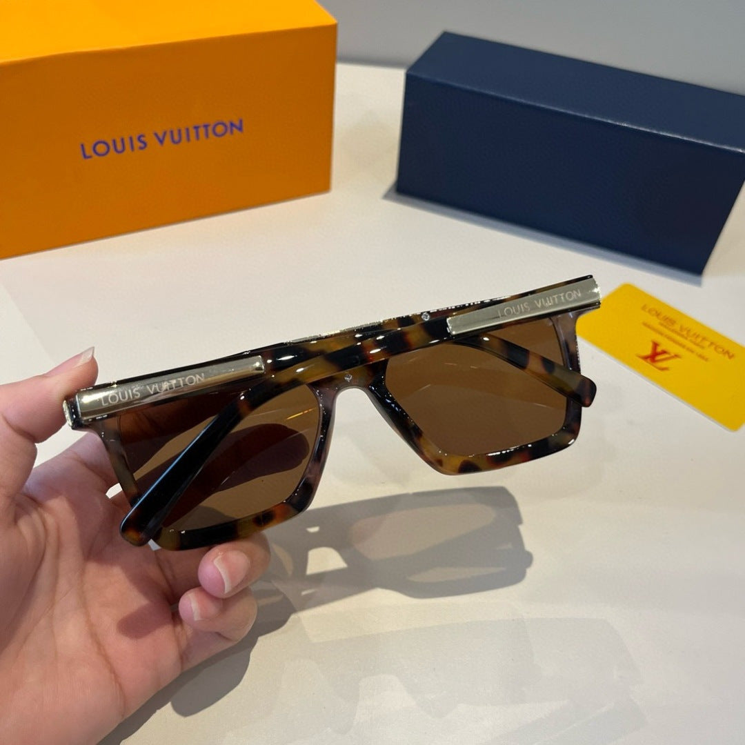 Louis Vuitton Fashion Black Lens Sunglasses for Men - detail image 3
