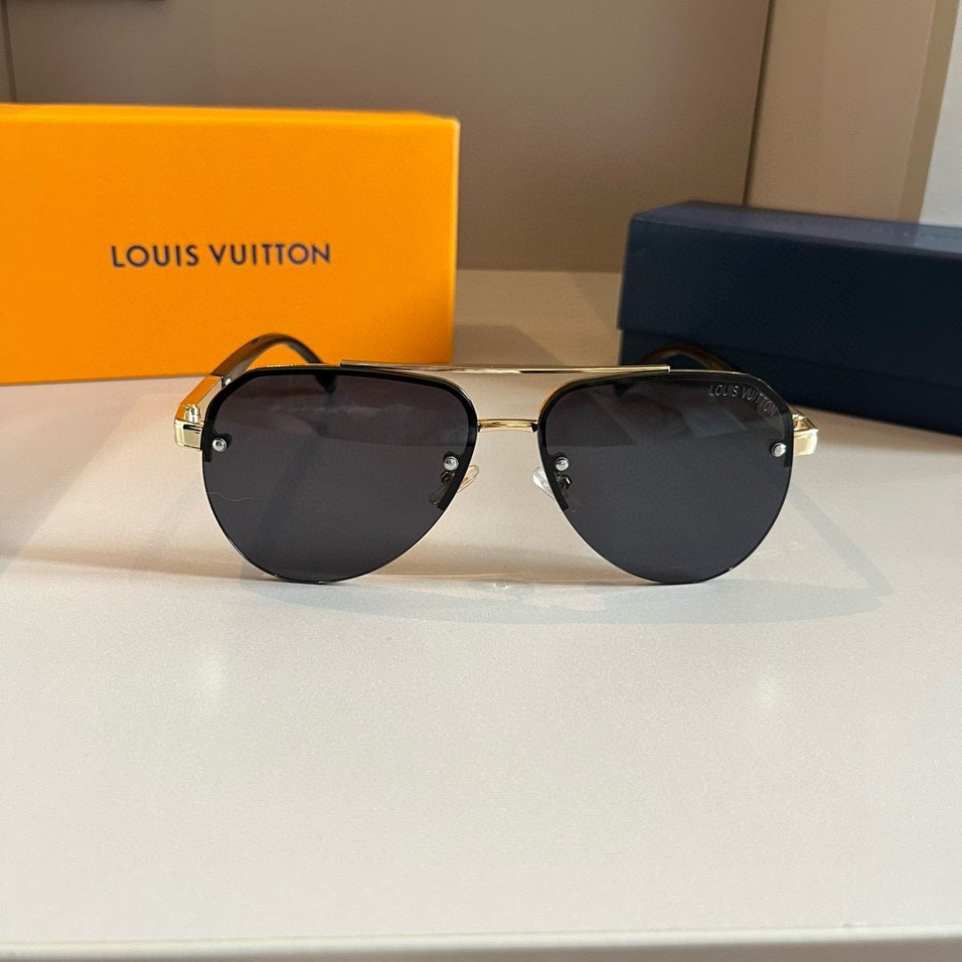 Louis Vuitton Metal Aviator Gold Lens Sunglasses for Men & Women - 933809 - detail image 2