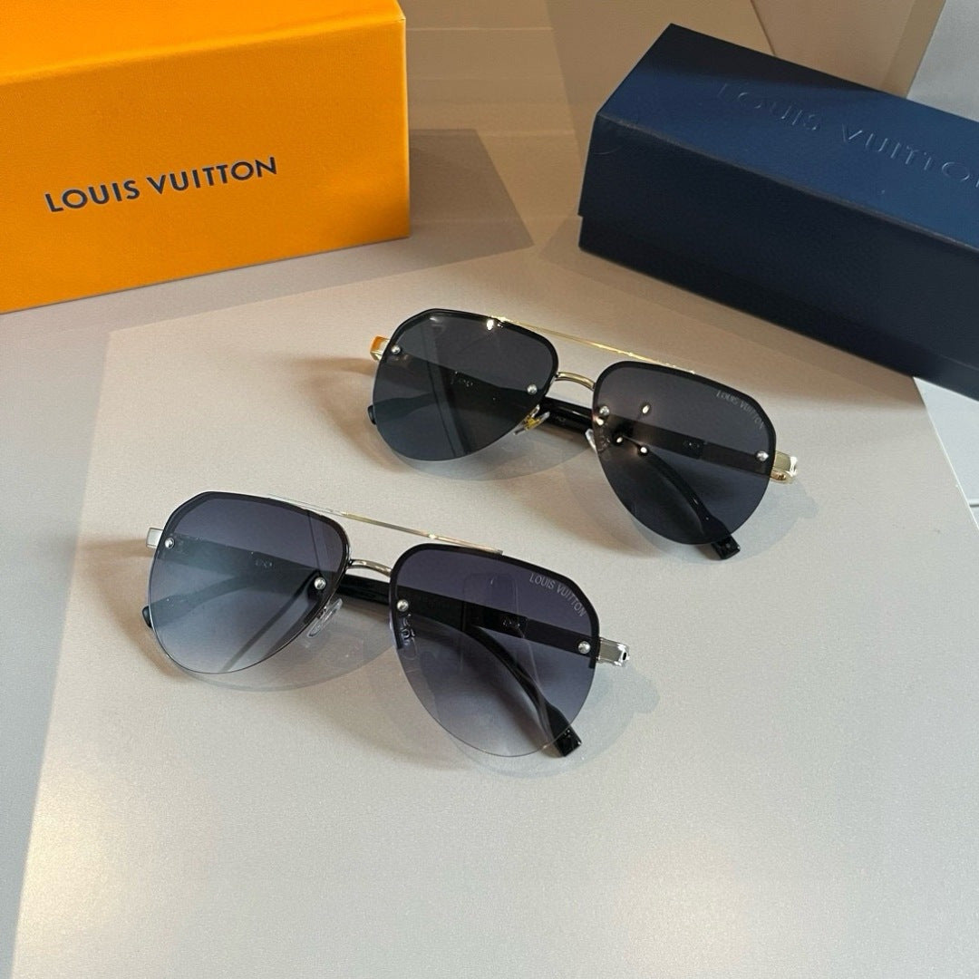 Louis Vuitton Metal Aviator Gold Lens Sunglasses for Men & Women - 933809 - detail image 11