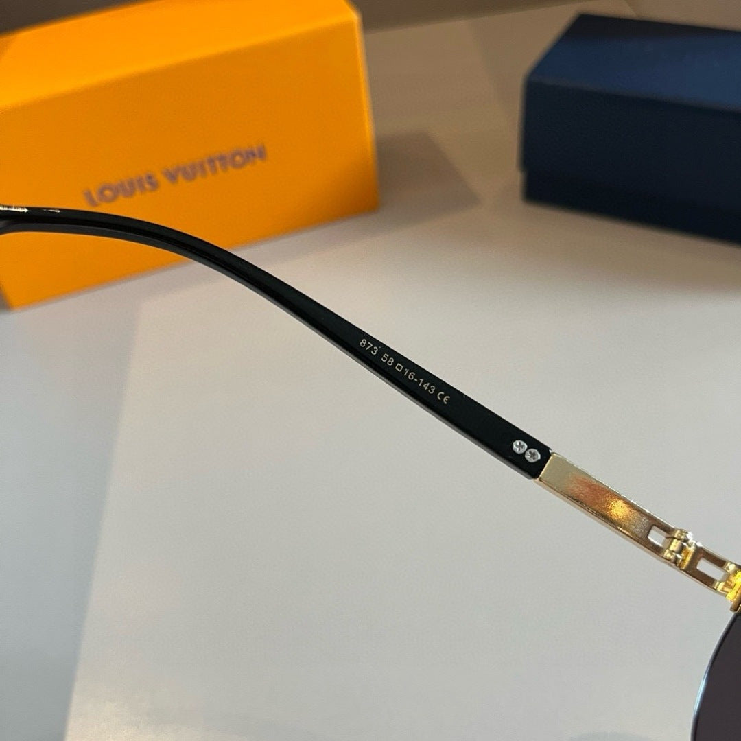 Louis Vuitton Metal Aviator Gold Lens Sunglasses for Men & Women - 933809 - detail image 10