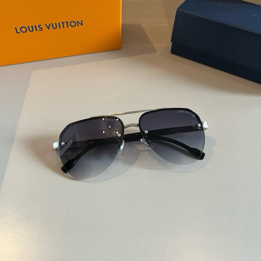 Louis Vuitton Metal Aviator Silver Lens Sunglasses for Men & Women - 933810 - detail image 4