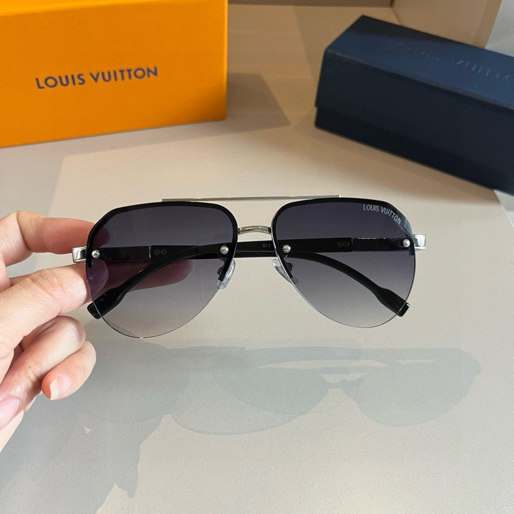 Louis Vuitton Metal Aviator Silver Lens Sunglasses for Men & Women - 933810 - detail image 2