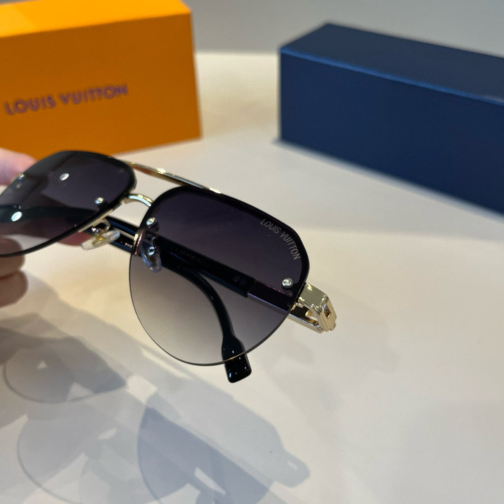 Louis Vuitton Metal Aviator Silver Lens Sunglasses for Men & Women - 933811 - detail image 9