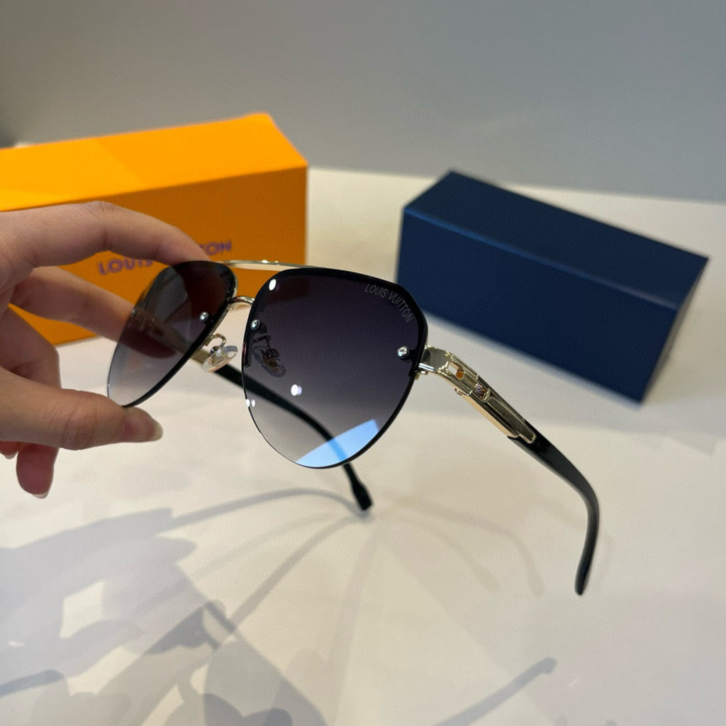 Louis Vuitton Metal Aviator Silver Lens Sunglasses for Men & Women - 933811 - detail image 4