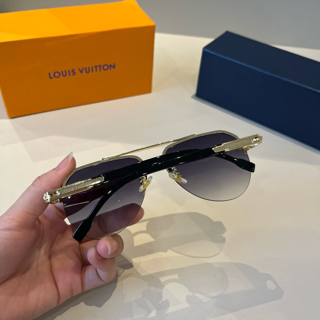 Louis Vuitton Metal Aviator Silver Lens Sunglasses for Men & Women - 933811 - detail image 7