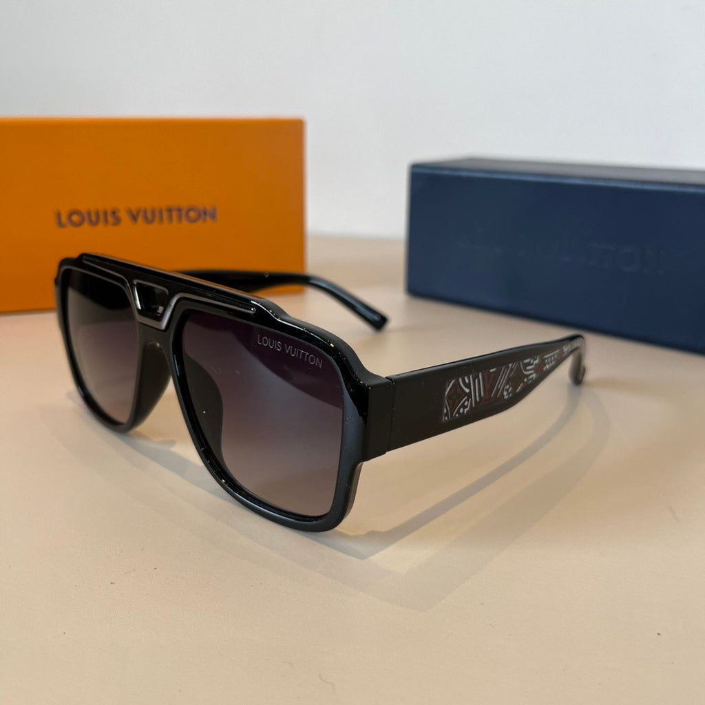 Louis Vuitton Metal Fashion Black Lens Sunglasses for Men & Women - 933812 - detail image 3