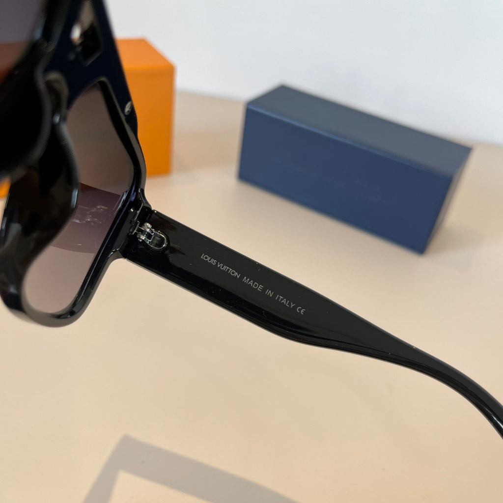 Louis Vuitton Metal Fashion Black Lens Sunglasses for Men & Women - 933812 - detail image 8