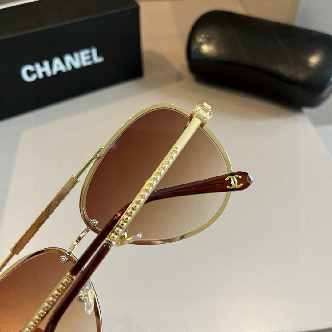 Chanel Fashion Gold Lens Sunglasses for Men & Women - 358108 - detail image 6