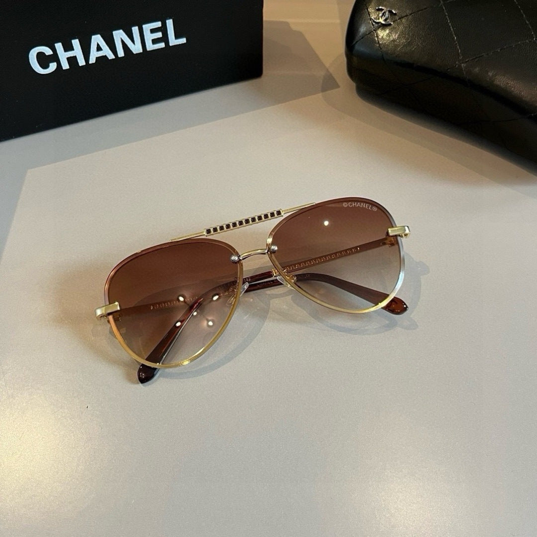Chanel Fashion Gold Lens Sunglasses for Men & Women - 358108 - detail image 5