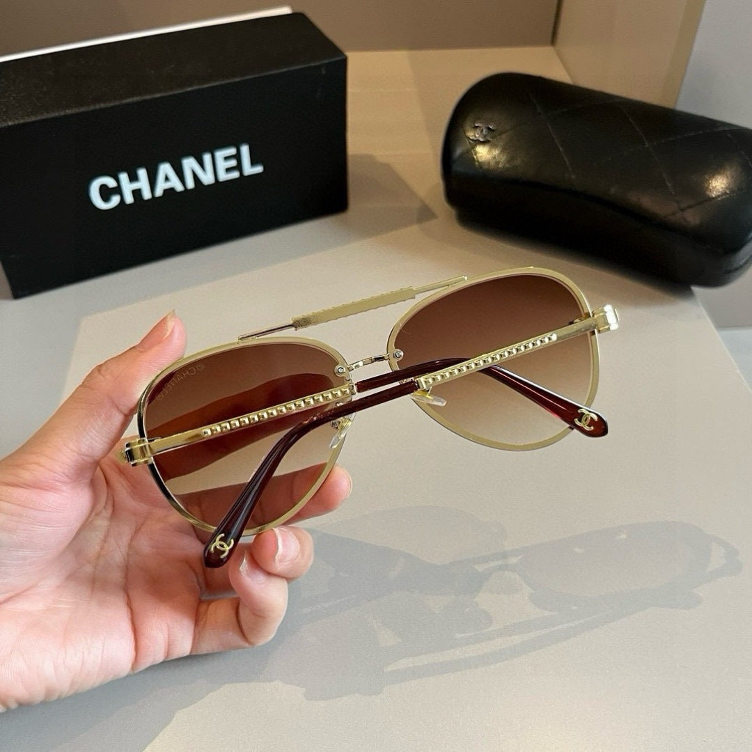 Chanel Fashion Gold Lens Sunglasses for Men & Women - 358108 - detail image 7