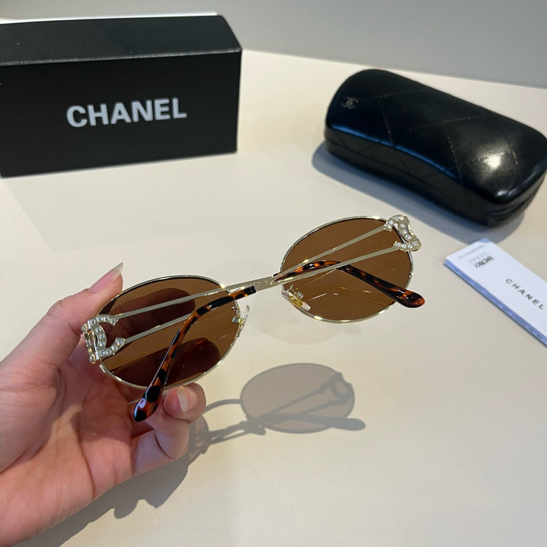 Chanel Metal Fashion Brown Lens Sunglasses for Men & Women - 997764 - detail image 7