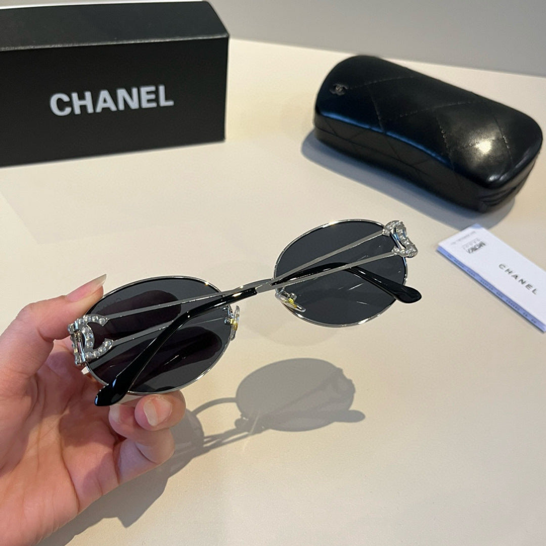 Chanel Metal Fashion Silver Lens Sunglasses for Men & Women - 997767 - detail image 7