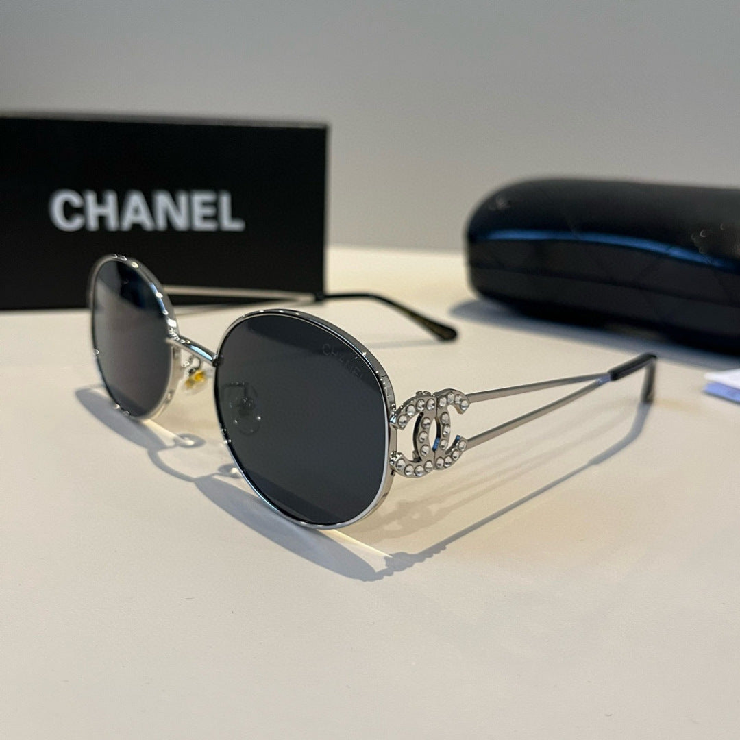 Chanel Metal Fashion Silver Lens Sunglasses for Men & Women - 997767 - detail image 3