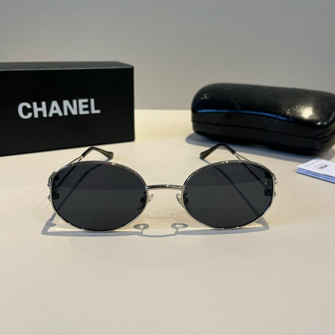 Chanel Metal Fashion Silver Lens Sunglasses for Men & Women - 997767 - detail image 2