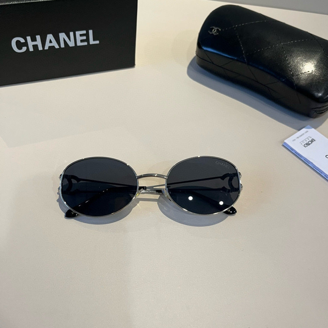 Chanel Metal Fashion Silver Lens Sunglasses for Men & Women - 997767 - detail image 6