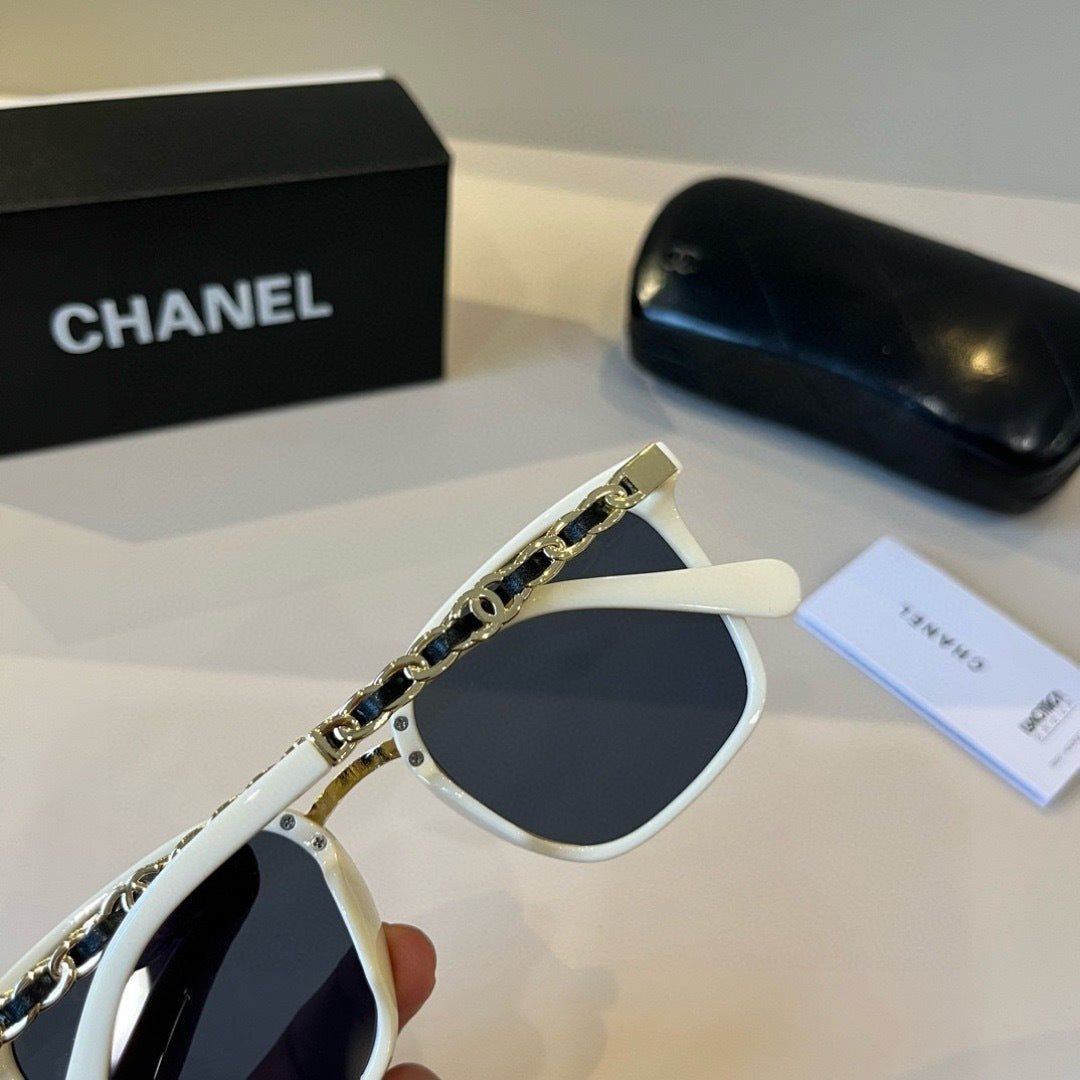 Chanel Oversized Silver Lens Sunglasses for Men & Women - 997774 - detail image 8