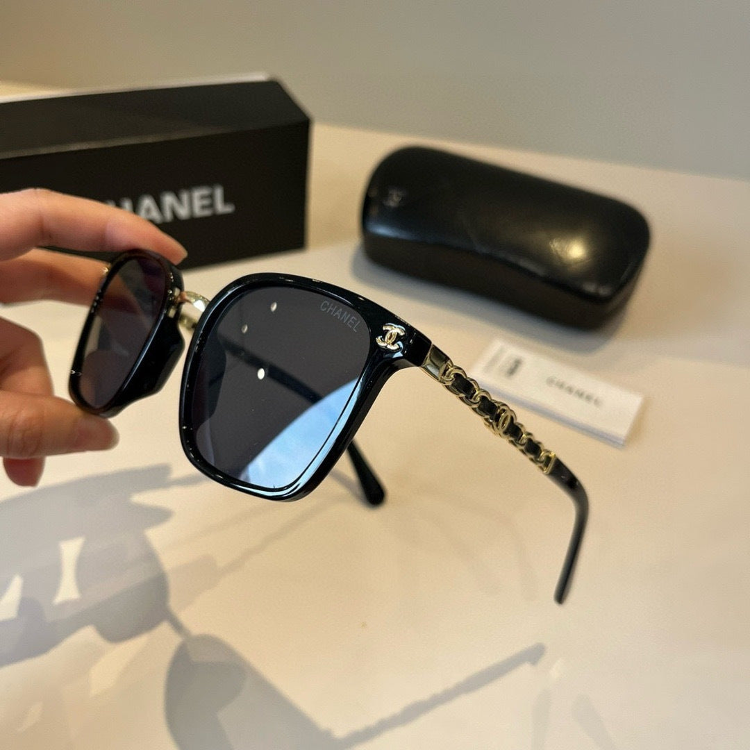 Chanel Oversized Black Lens Sunglasses for Men & Women - 997775 - detail image 4