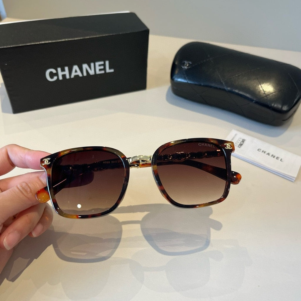 Chanel Oversized Red Lens Sunglasses for Men & Women - 997747 - detail image 8