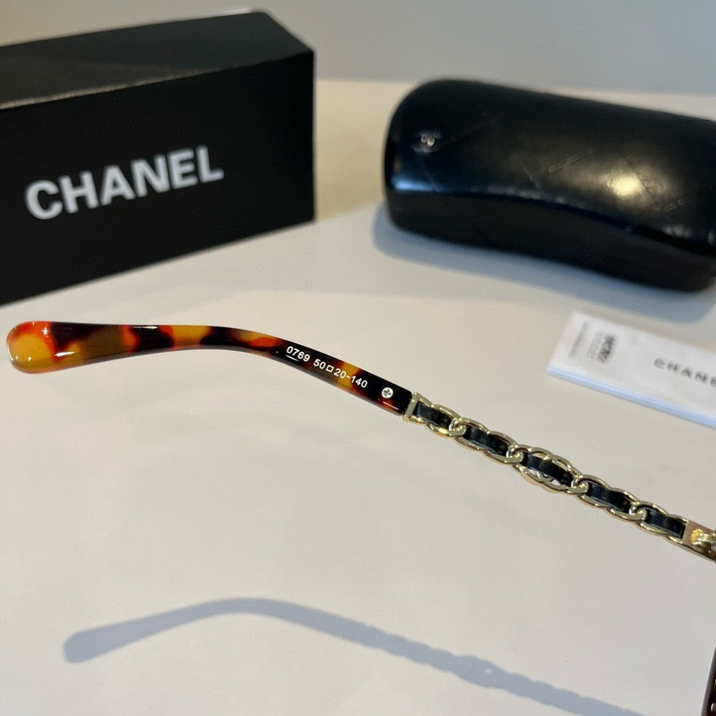 Chanel Oversized Red Lens Sunglasses for Men & Women - 997747 - detail image 11