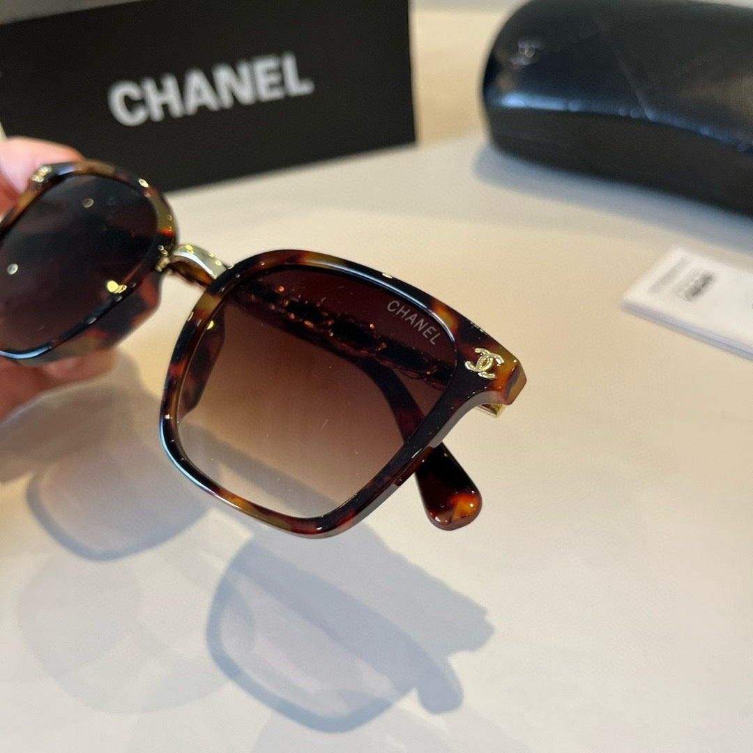 Chanel Oversized Red Lens Sunglasses for Men & Women - 997747 - detail image 7