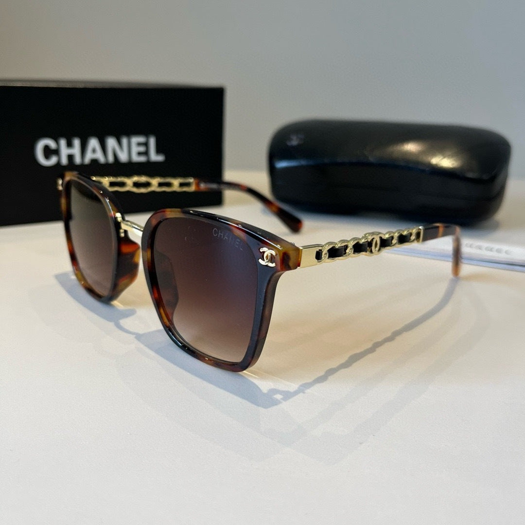 Chanel Oversized Red Lens Sunglasses for Men & Women - 997747 - detail image 3