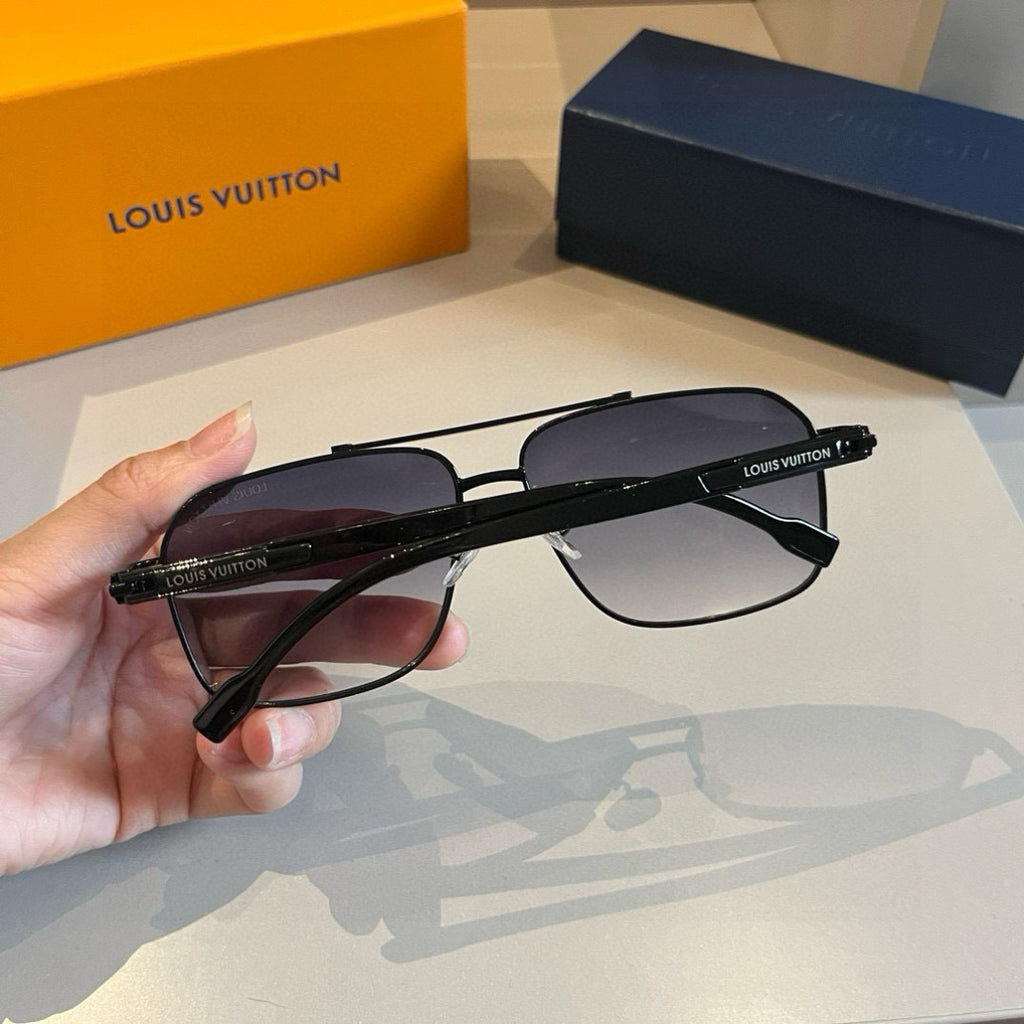 Louis Vuitton Metal Aviator Gold Lens Sunglasses for Men & Women - 933786 - detail image 4
