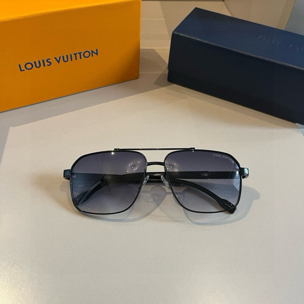 Louis Vuitton Metal Aviator Gold Lens Sunglasses for Men & Women - 933786 - detail image 2
