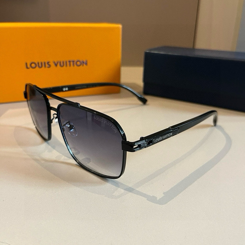 Louis Vuitton Metal Aviator Gold Lens Sunglasses for Men & Women - 933786 - detail image 3