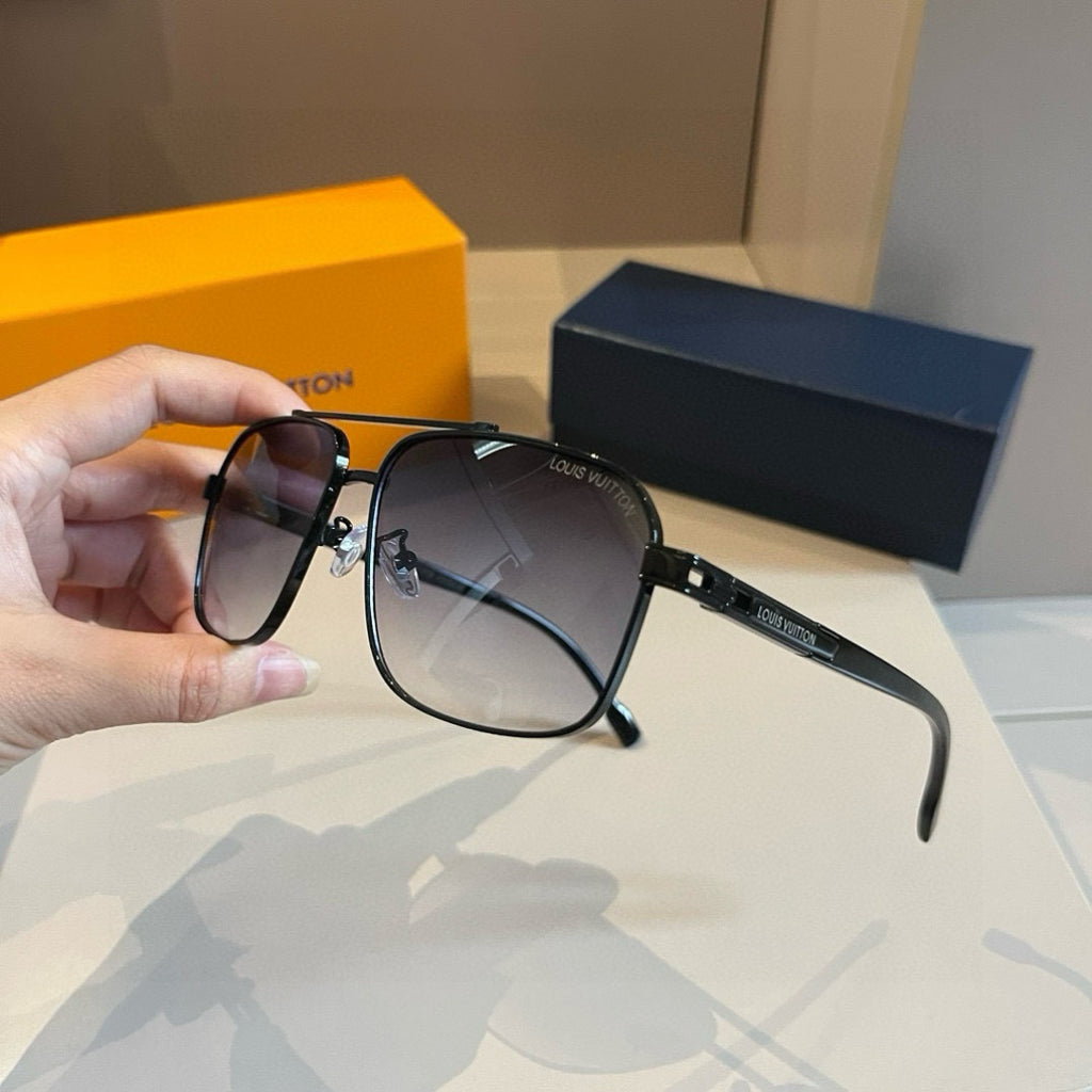 Louis Vuitton Metal Aviator Gold Lens Sunglasses for Men & Women - 933786 - detail image 6