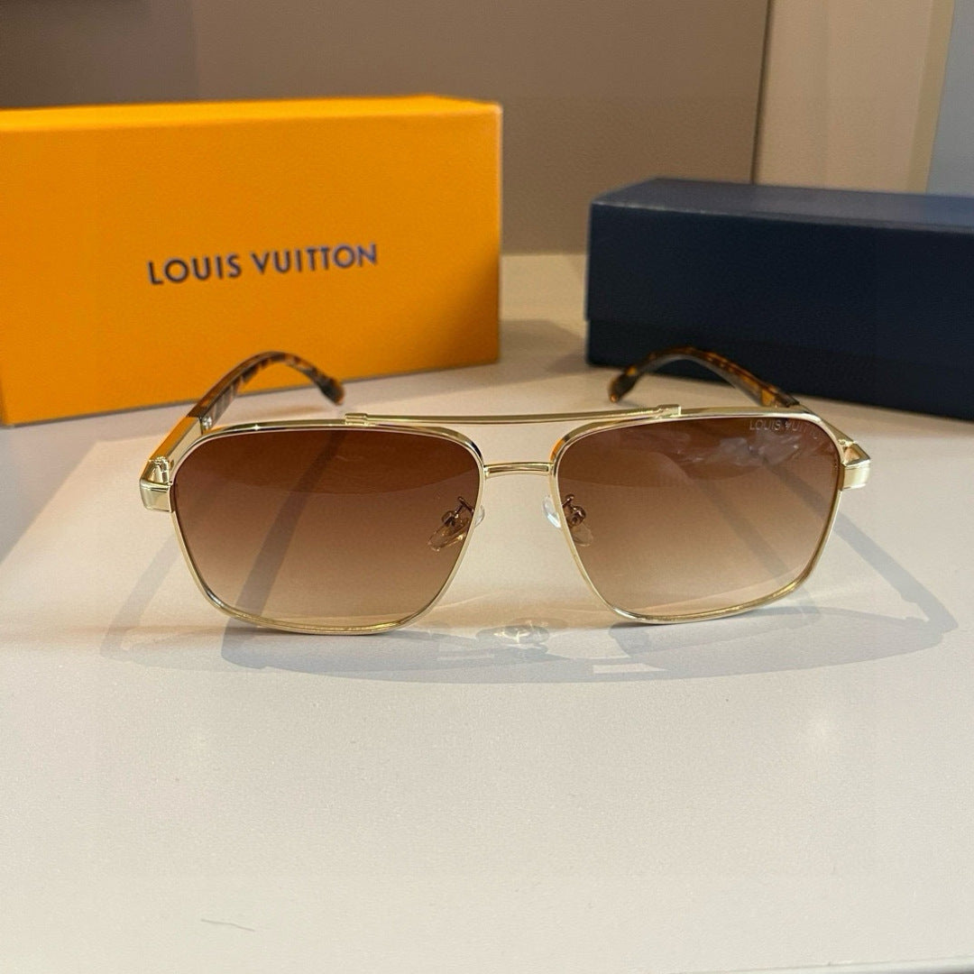 Louis Vuitton Metal Aviator Gold Lens Sunglasses for Men & Women - 933787 - detail image 2
