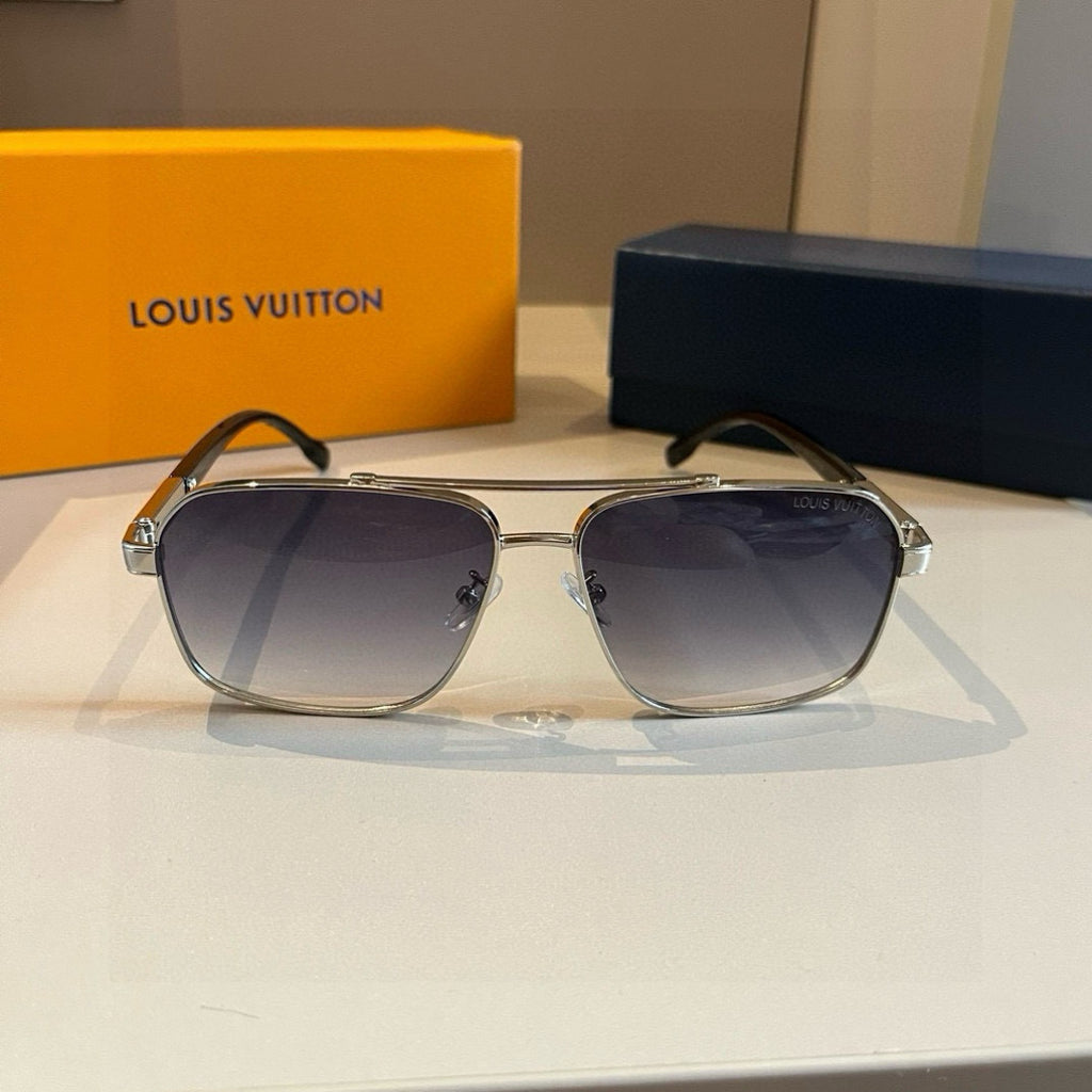 Louis Vuitton Metal Aviator Gold Lens Sunglasses for Men & Women - 933788 - detail image 2
