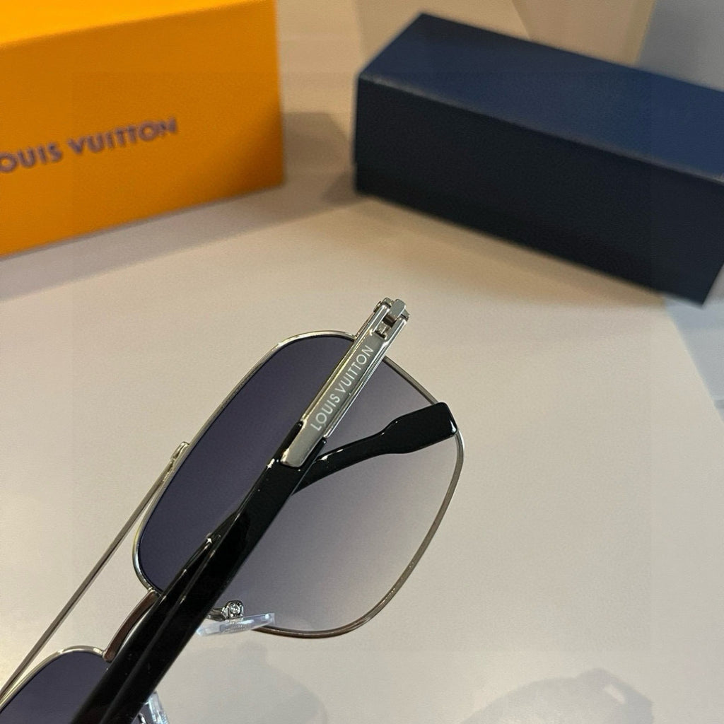 Louis Vuitton Metal Aviator Gold Lens Sunglasses for Men & Women - 933788 - detail image 7