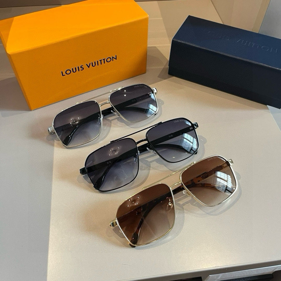 Louis Vuitton Metal Aviator Gold Lens Sunglasses for Men & Women - 933788 - detail image 10