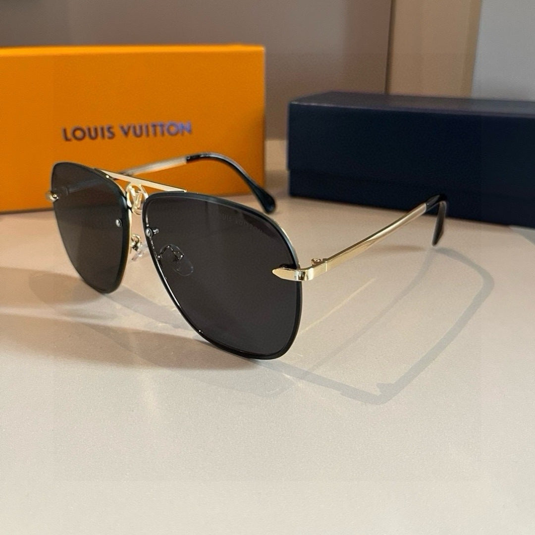 Louis Vuitton Metal Aviator Gold Lens Sunglasses for Men & Women - 933794 - detail image 2