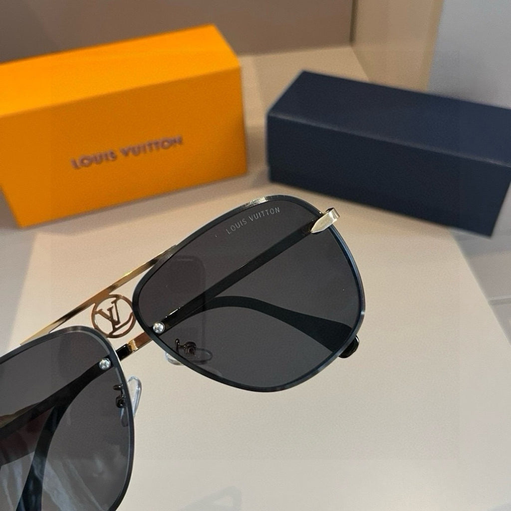 Louis Vuitton Metal Aviator Gold Lens Sunglasses for Men & Women - 933794 - detail image 8