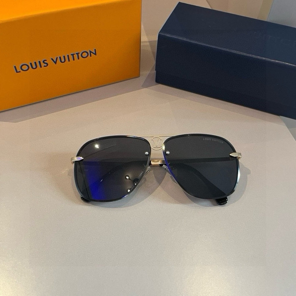 Louis Vuitton Metal Aviator Gold Lens Sunglasses for Men & Women - 933794 - detail image 9