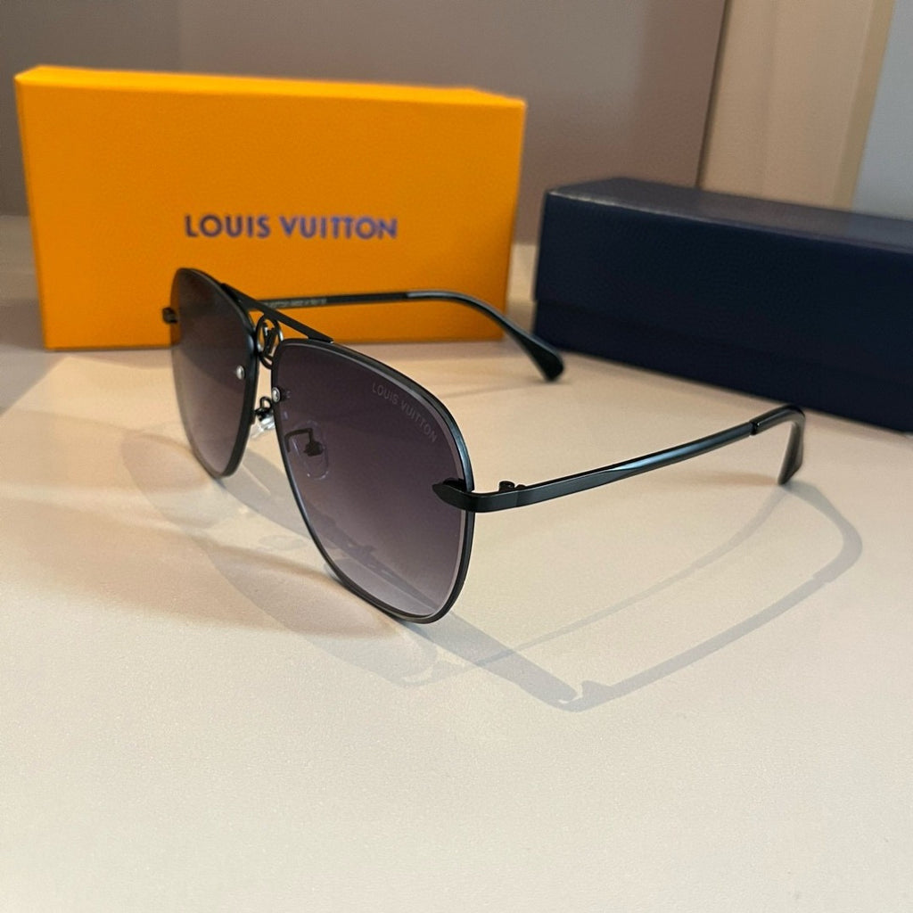 Louis Vuitton Metal Aviator Gold Lens Sunglasses for Men & Women - 933795 - detail image 4