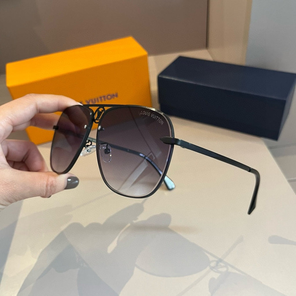 Louis Vuitton Metal Aviator Gold Lens Sunglasses for Men & Women - 933795 - detail image 5