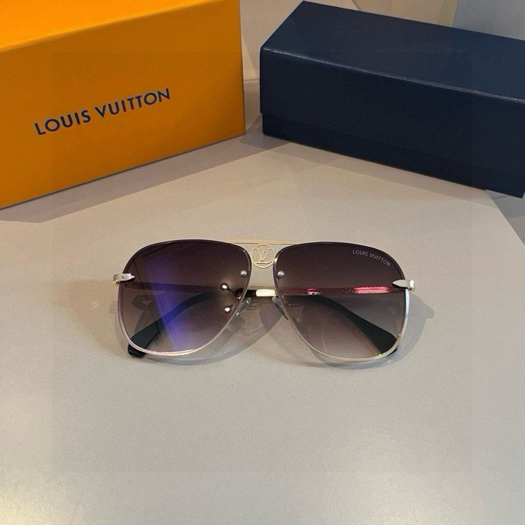 Louis Vuitton Metal Aviator Gold Lens Sunglasses for Men & Women - 933796 - detail image 7