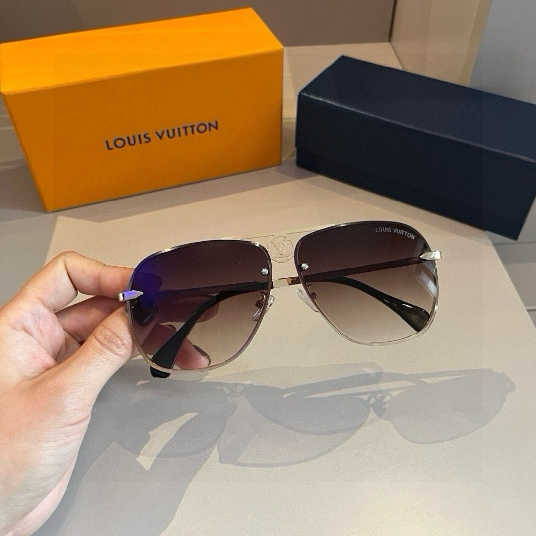 Louis Vuitton Metal Aviator Gold Lens Sunglasses for Men & Women - 933796 - detail image 5