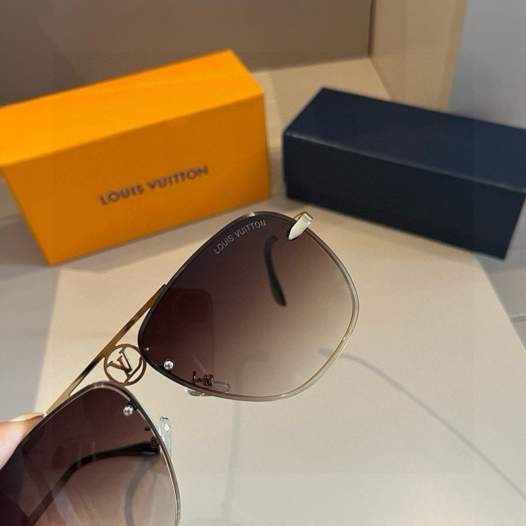 Louis Vuitton Metal Aviator Gold Lens Sunglasses for Men & Women - 933796 - detail image 2
