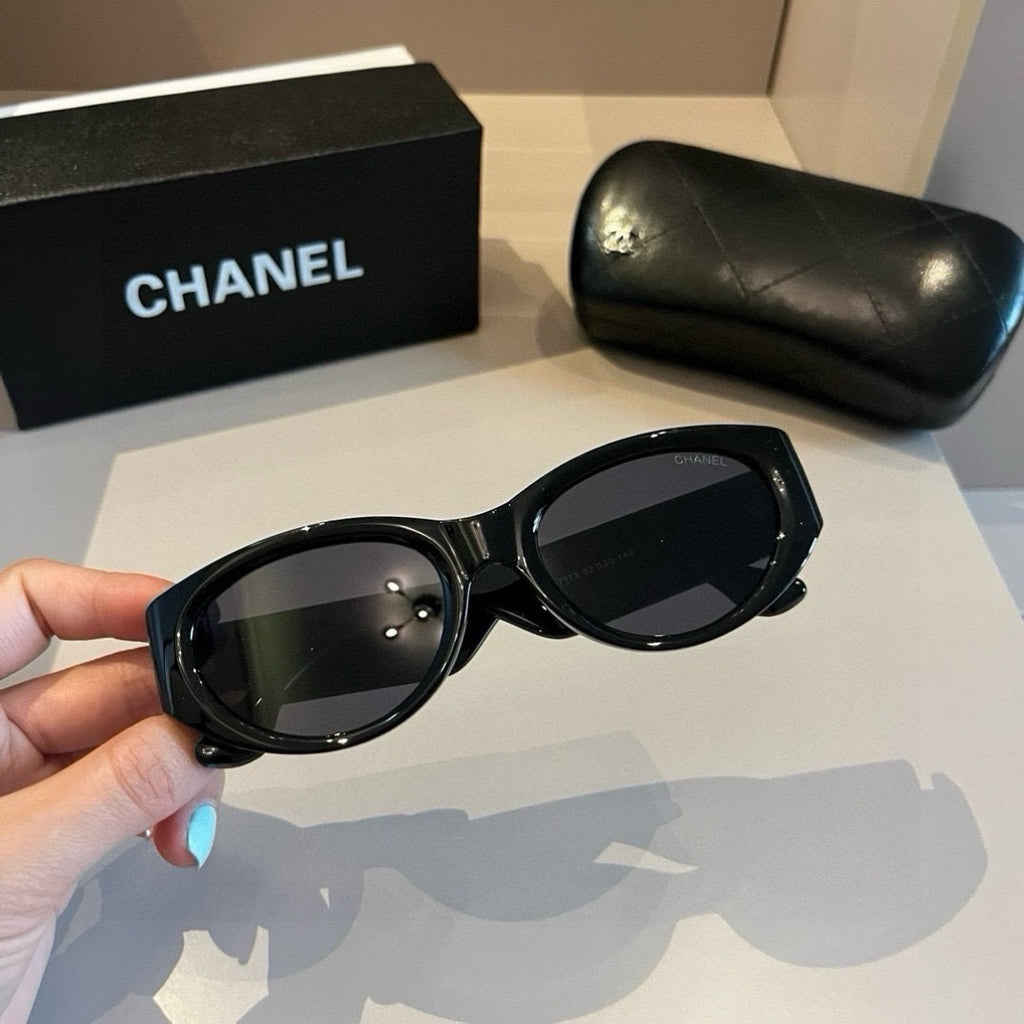 Chanel Cat-Eye Gold Lens Sunglasses for Men & Women - 997704 - detail image 5