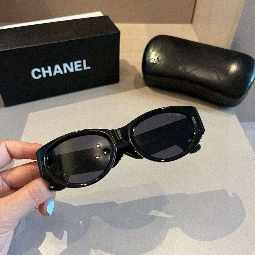 Chanel Cat-Eye Gold Lens Sunglasses for Men & Women - 997704 - detail image 5