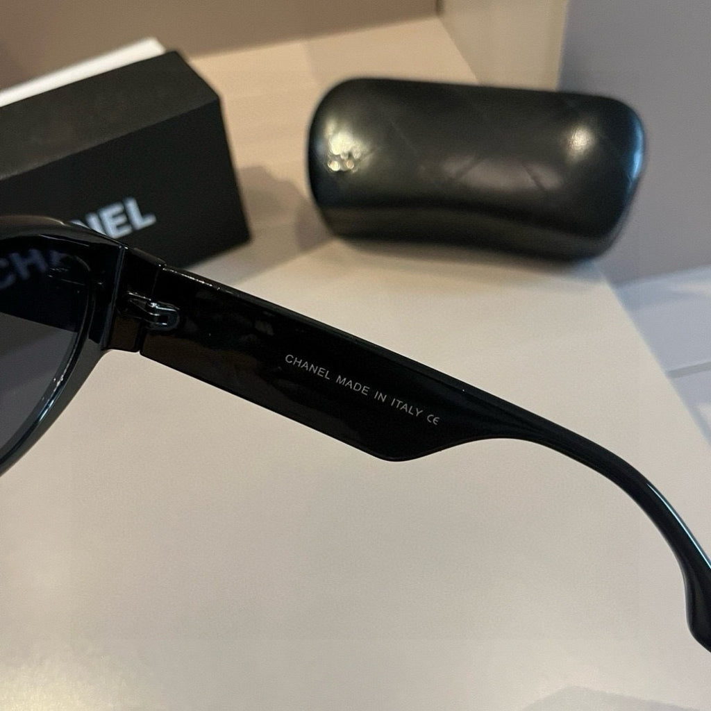 Chanel Cat-Eye Gold Lens Sunglasses for Men & Women - 997704 - detail image 8