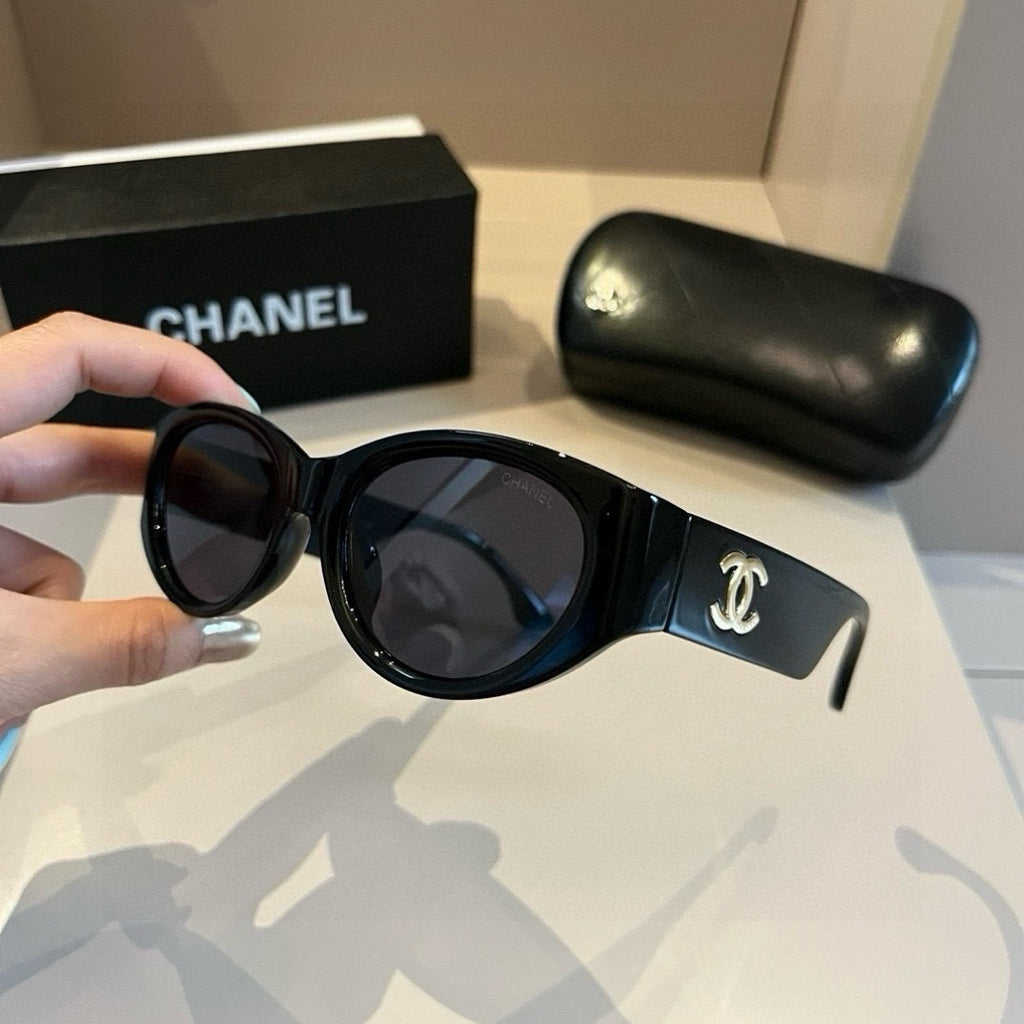 Chanel Cat-Eye Gold Lens Sunglasses for Men & Women - 997704 - detail image 4
