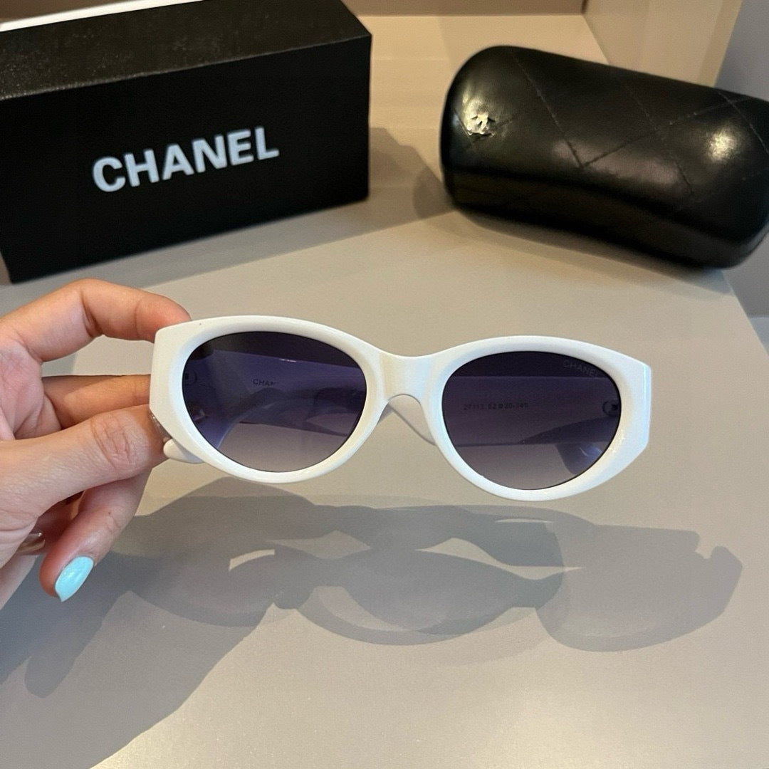 Chanel Cat-Eye Gold Lens Sunglasses for Men & Women - 997705 - detail image 5