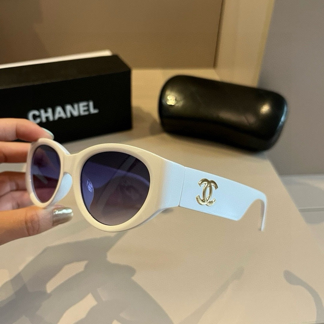 Chanel Cat-Eye Gold Lens Sunglasses for Men & Women - 997705 - detail image 4