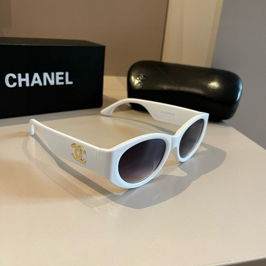 Chanel Cat-Eye Gold Lens Sunglasses for Men & Women - 997705