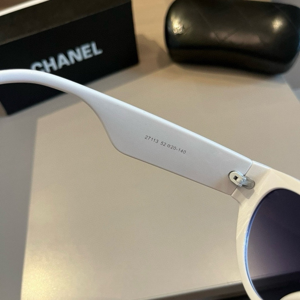 Chanel Cat-Eye Gold Lens Sunglasses for Men & Women - 997705 - detail image 9